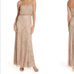 Adrianna Papell Embellished Blouson Gown